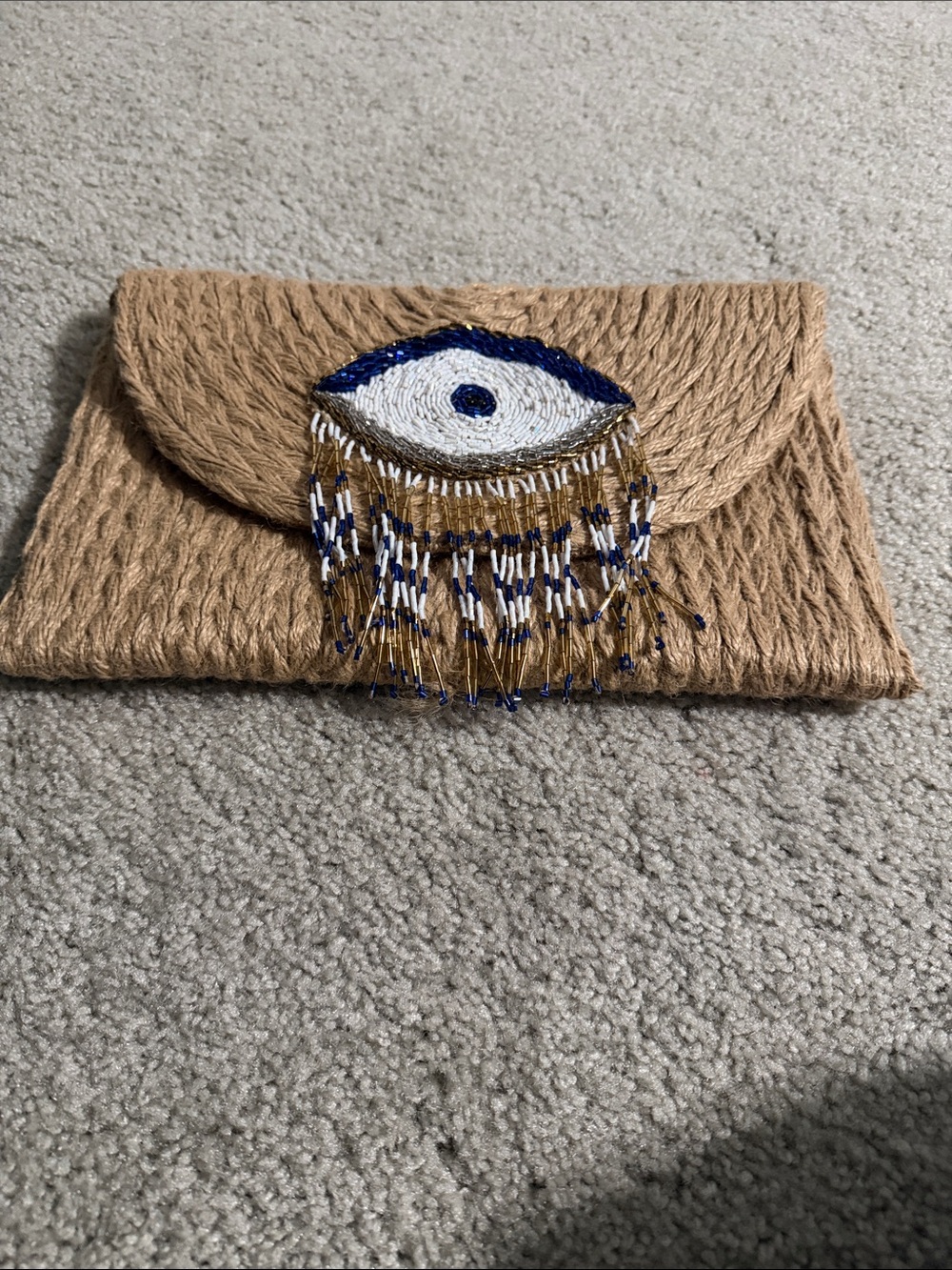 Evil Ey Handmade Bohemian Style Handbag with  Embellishment